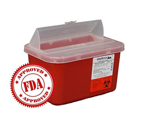 Agna One Gallon Sharps Containers with Pop up Lid FDA 510k