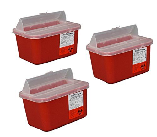 Agna One Gallon Sharps Containers with Pop up Lid FDA 510k