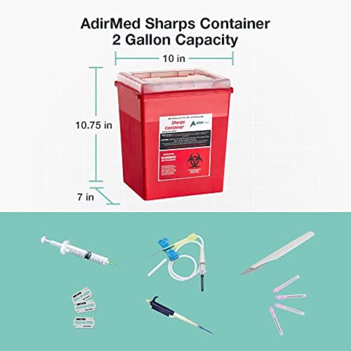 Agna Sharps Container 8 Quart Flip-Open Lid FDA 510k